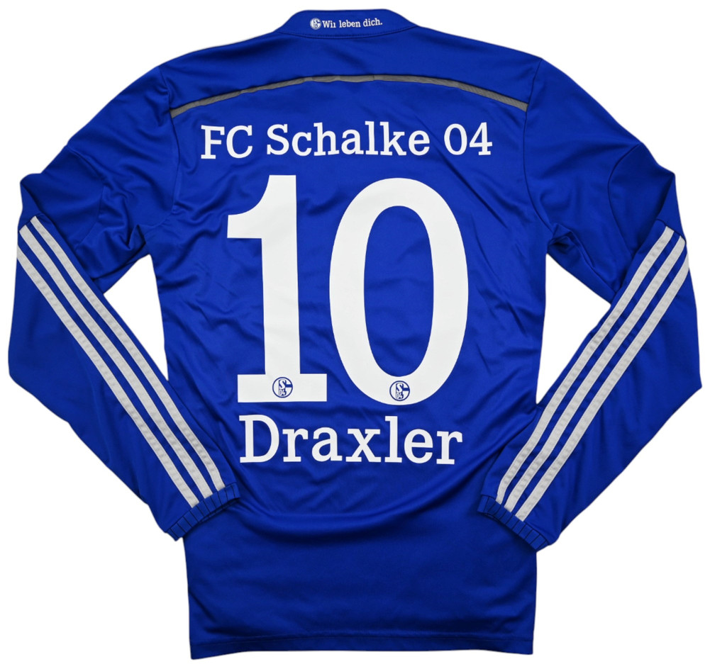 2014-16 SCHALKE 04 *DRAXLER* LONGSLEEVE SHIRT S