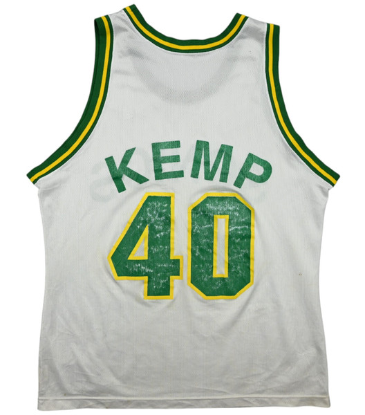 SEATTLE SUPERSONICS NBA *KEMP* SHIRT L
