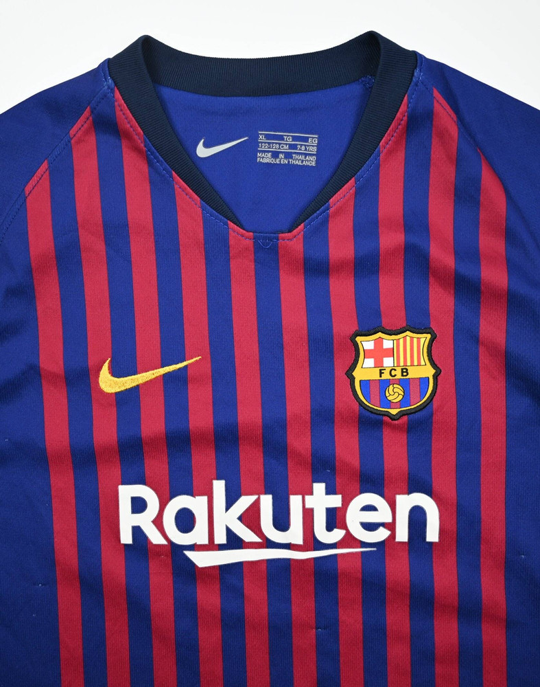 2018-19 FC BARCELONA SHIRT XS. BOYS