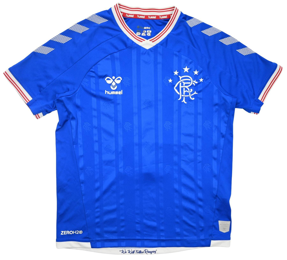 2019-20 GLASGOW RANGERS *JOHNSTONE* SHIRT 2XL. BOYS