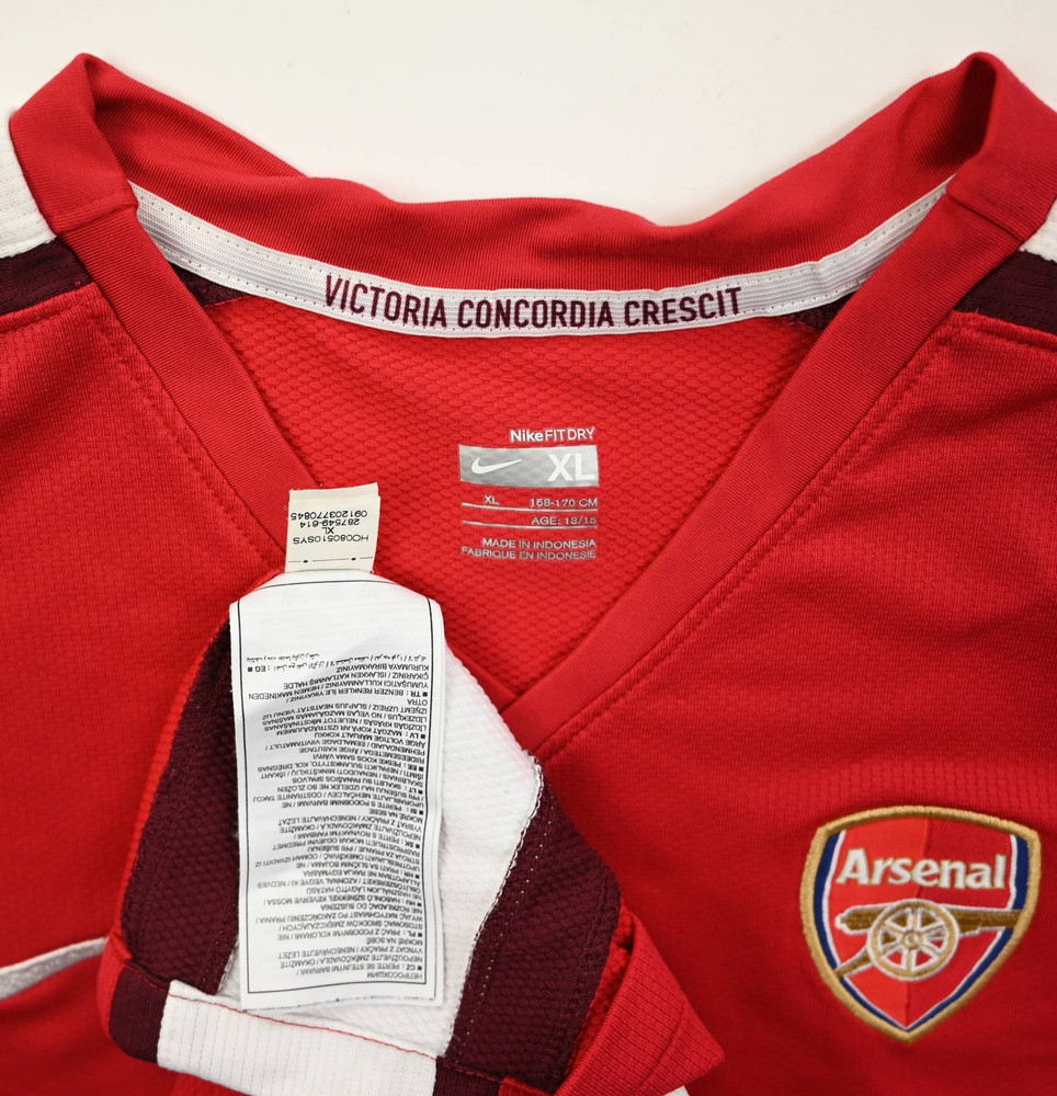 2008-10 ARSENAL LONDON SHIRT XL. BOYS