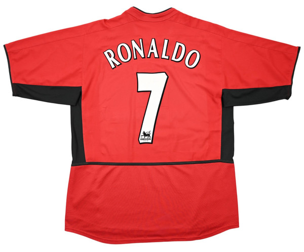 2002-04 MANCHESTER UNITED *RONALDO* SHIRT L