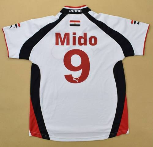 1998-00 EGYPT *MIDO* MATCH ISSUE SHIRT M
