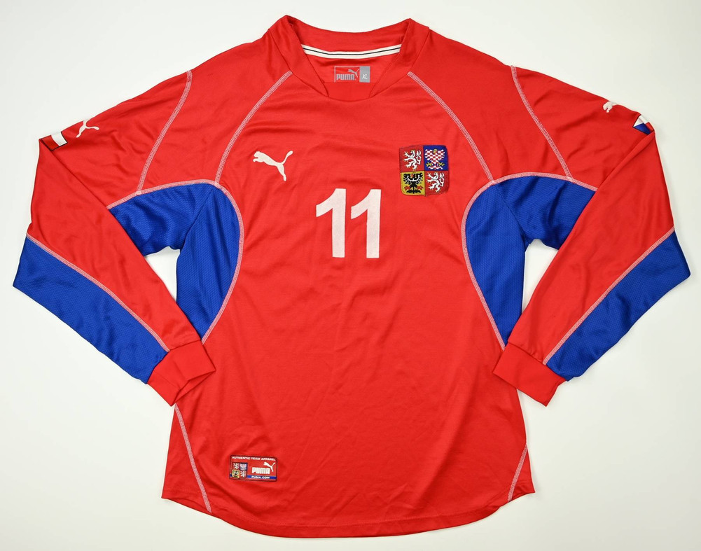 2002 CZECH REPUBLIC #11 MATCH WORN KOSZULKA XL
