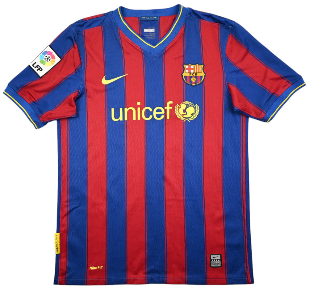 2009-10 FC BARCELONA SHIRT XL. BOYS