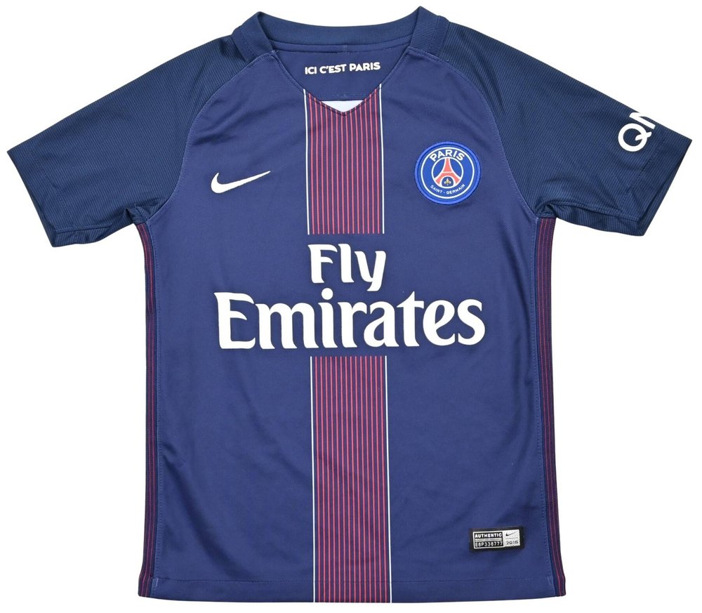 2016-17 PARIS SAINT-GERMAIN SHIRT XS. BOYS  