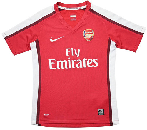2008-10 ARSENAL LONDON SHIRT S. BOYS