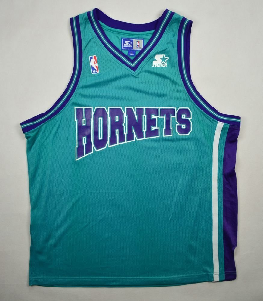 CHARLOTTE HORNETS BASKETBALL STARTER SHIRT L