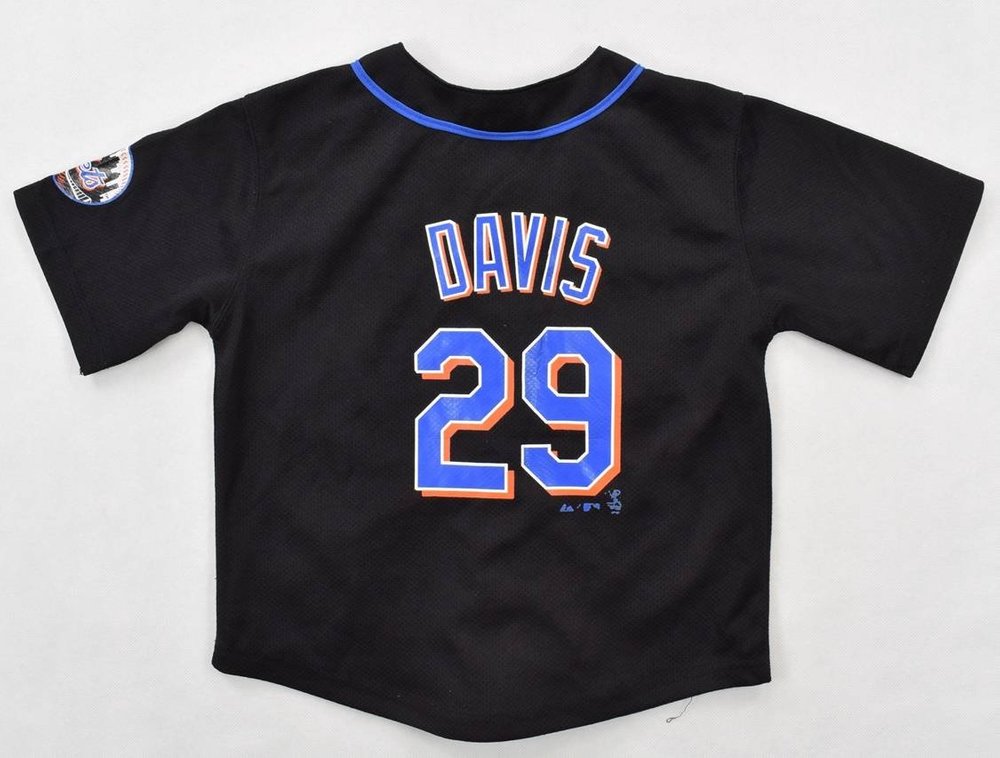 NEW YORK METS MLB *DAVIS* MAJESTIC SHIRT S. BOYS