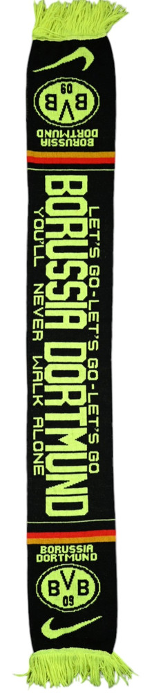 BORUSSIA DORTMUND LET`S GO- YOU`LL NEVER WALK ALONE SCARF