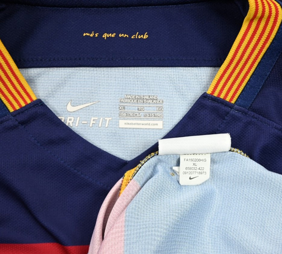 2015-16 BARCELONA SHIRT XL. BOYS 