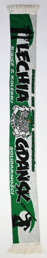 LECHIA GDAŃSK DUMNI ZE SWEJ WIERNOŚCI KIBICE Z KOLEBKI SOLIDARNOŚCI SZALIK