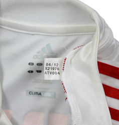 2012-13 HAMBURG *VAN DER VAART* SHIRT L