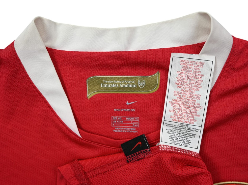 2006-08 ARSENAL LONDON SHIRT 2XL