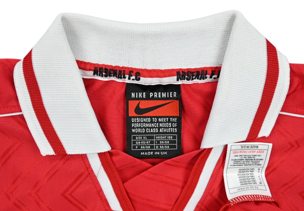 1996-98 ARSENAL SHIRT XL