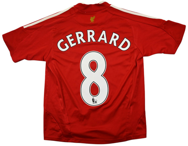 2008-10 LIVERPOOL *GERRARD* SHIRT M. BOYS