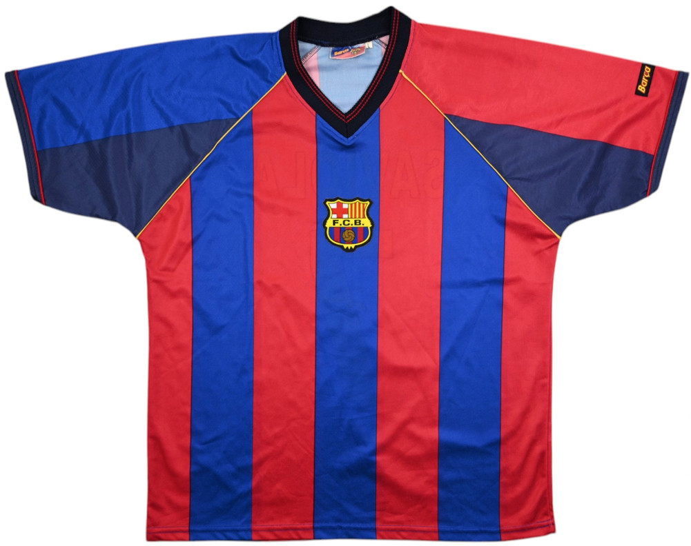 2001-02 FC BARCELONA *SAVIOLA* SHIRT L