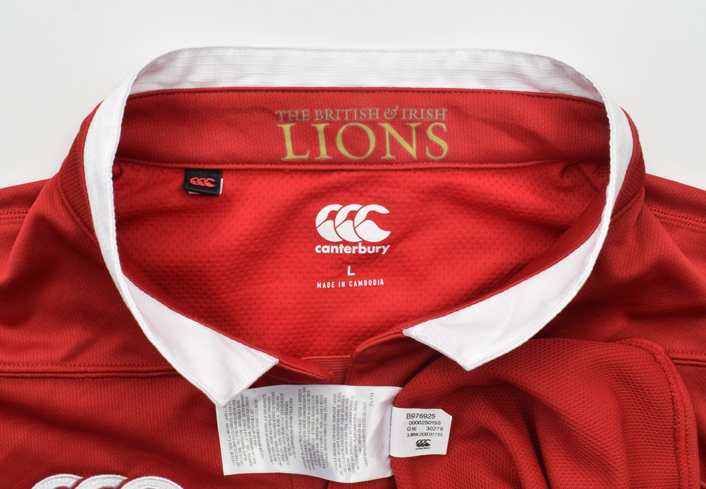 BRITISH AND IRISH LIONS RUGBY SHIRT L