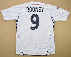 2007-09 ENGLAND *ROONEY* SHIRT L