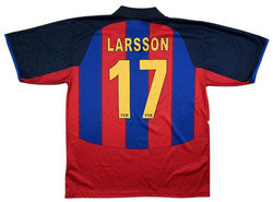 2000-01 BARCELONA *LARSSON* SHIRT XL
