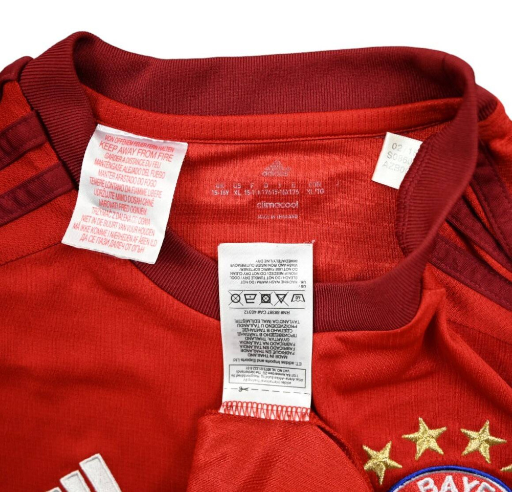 2015-16 BAYERN MUNCHEN *LEWANDOWSKI* SHIRT XL. BOYS