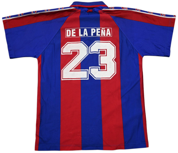 1995-97 BARCELONA *DE LA PENA* SHIRT L. BOYS