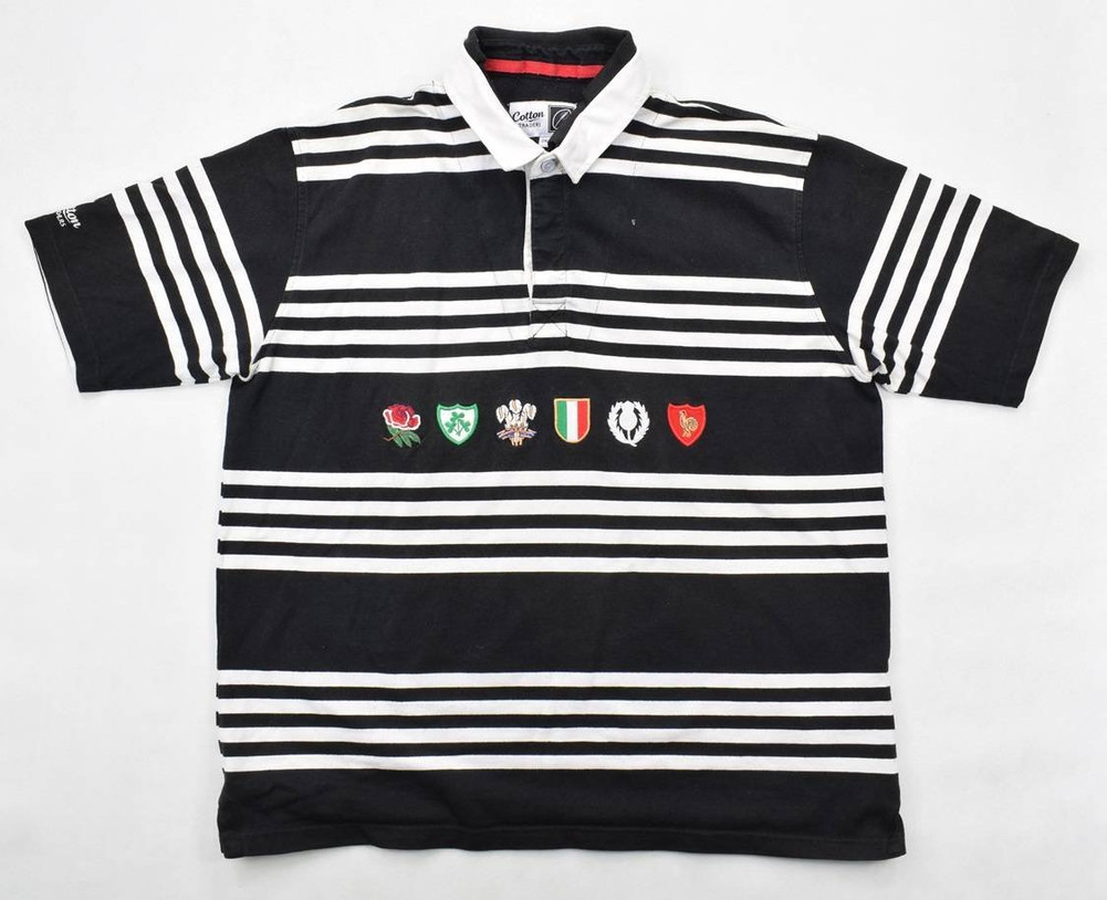 6 NATIONS RUGBY COTTON TRADERS SHIRT XXL