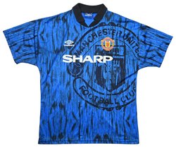 1992-93 MANCHESTER UNITED *HUGHES* SHIRT L