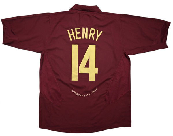 2005-06 ARSENAL *HENRY* KOSZULKA XL