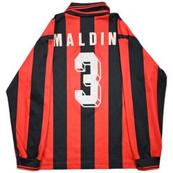 1995-96 AC MILAN *MALDINI* LONGSLEEVE XL. BOYS