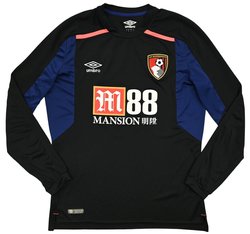 2017-18 AFC BOURNEMOUTH GOALKEEPER LONGSLEEVE SHIRT M