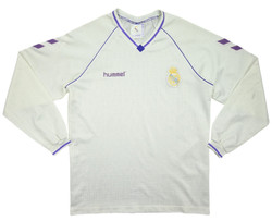 1990-91 REAL MADRID HOME LONGSLEEVE XL