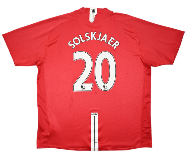 2007-09 MANCHESTER UNITED *SOLSKJAER* KOSZULKA XXL