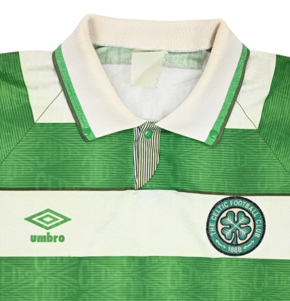 1991-92 CELTIC GLASGOW SHIRT L