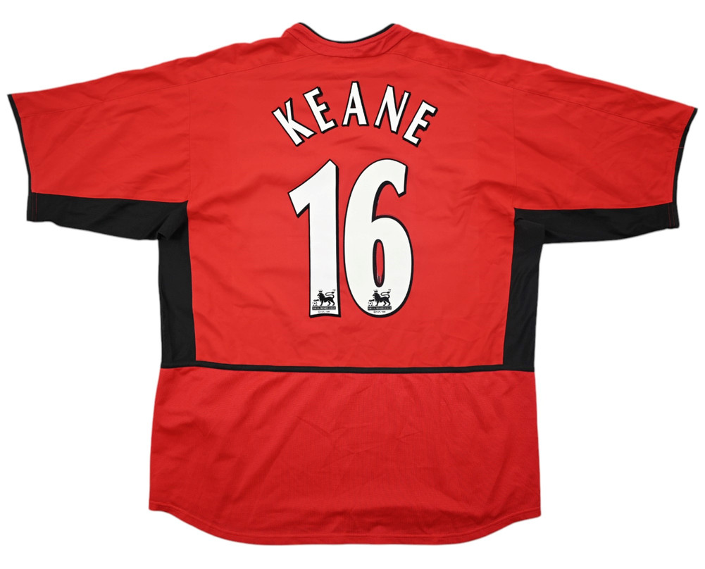 2002-04 MANCHESTER UNITED *KEANE* SHIRT XL