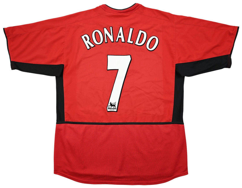 2002-04 MANCHESTER UNITED *RONALDO* KOSZULKA L