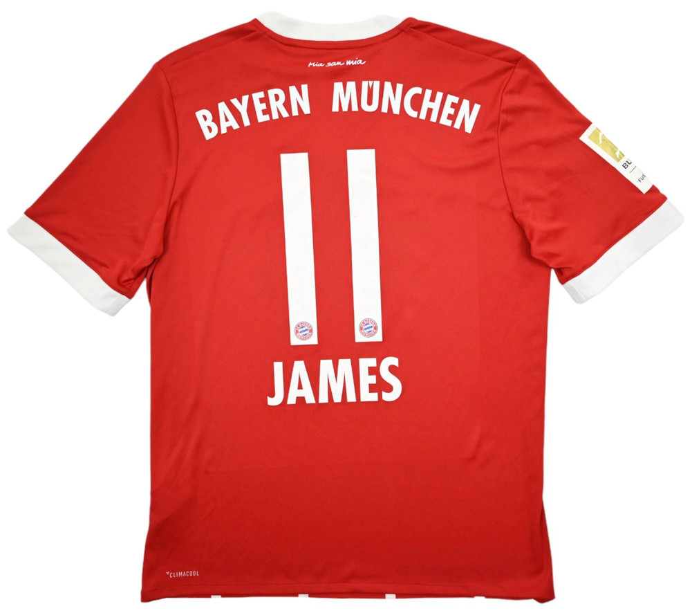 2017-18 BAYERN MUNCHEN *JAMES* SHIRT XL. BOYS