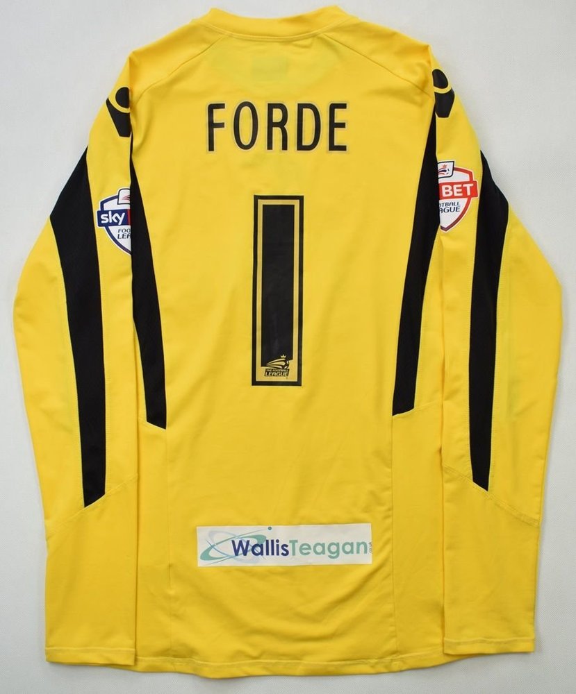 2013-14 MILLWALL FC *FORDE* GK SHIRT 3XL