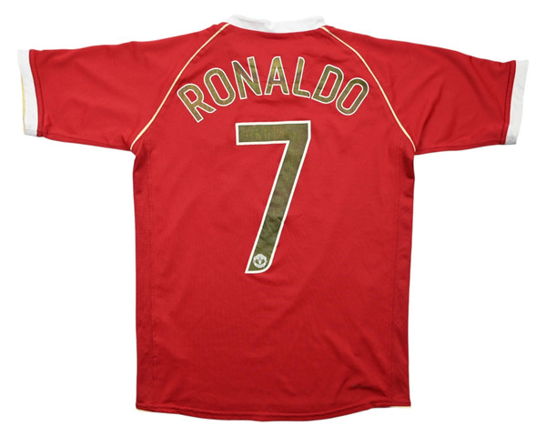 2006-07 MANCHESTER UNITED *RONALDO* SHIRT XL. BOYS