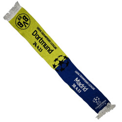 BORUSSIA DORTMUND / REAL MADRID UEFA CHAMPIONS LEAGUE SCARF