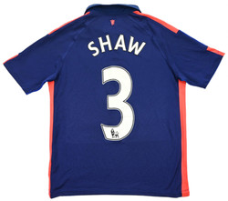 2014-15 MANCHESTER UNITED *SHAW* SHIRT XL. BOYS