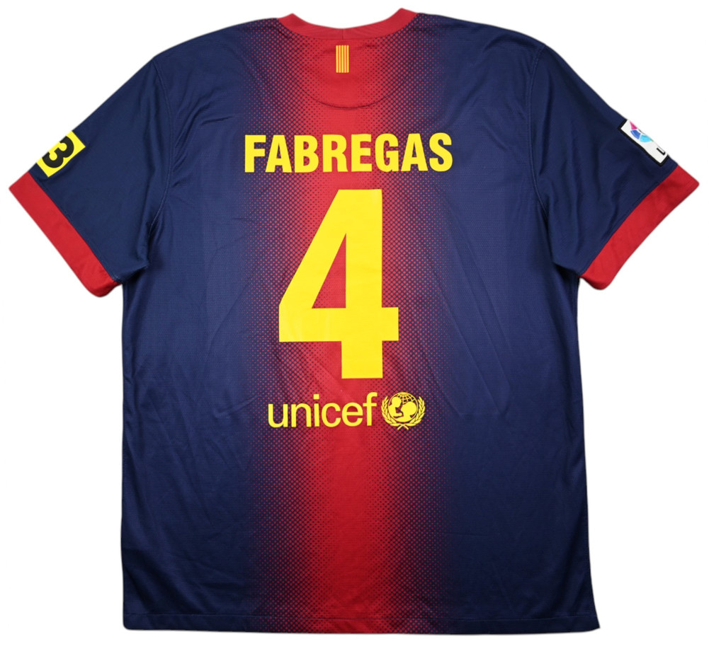 2012-13 BARCELONA *FABREGAS* KOSZULKA XL