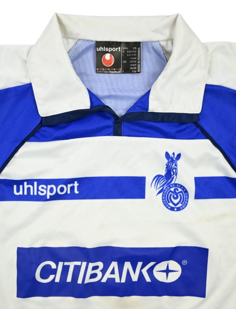 2000-01 MSV DUISBURG SHIRT M. BOYS 140CM