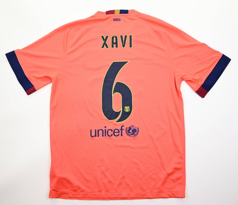 2014-15 FC BARCELONA *XAVI* KOSZULKA L