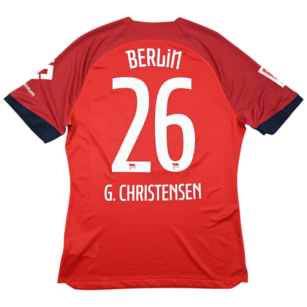 2023-24 HERTHA BERLIN *G. CHRISTENSEN* MATCH PREPARED KOSZULKA L
