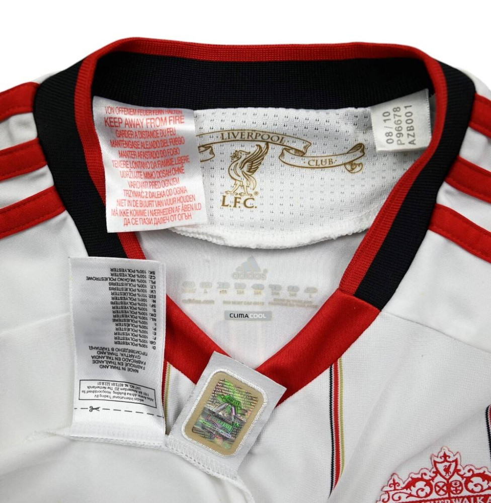 2010-11 LIVERPOOL *CARROLL* SHIRT L. BOYS