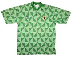 1990-92 NORTHERN IRELAND SHIRT L