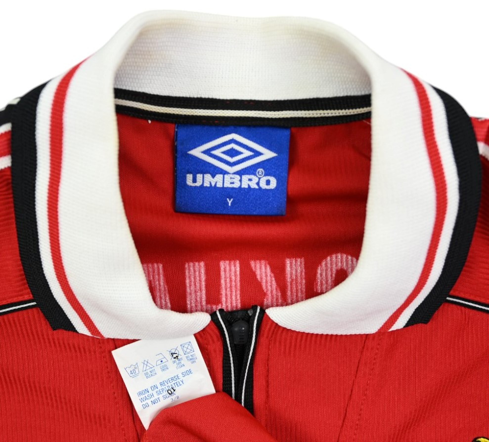 1998-00 MANCHESTER UNITED *BECKHAM* SHIRT XL. BOYS/S