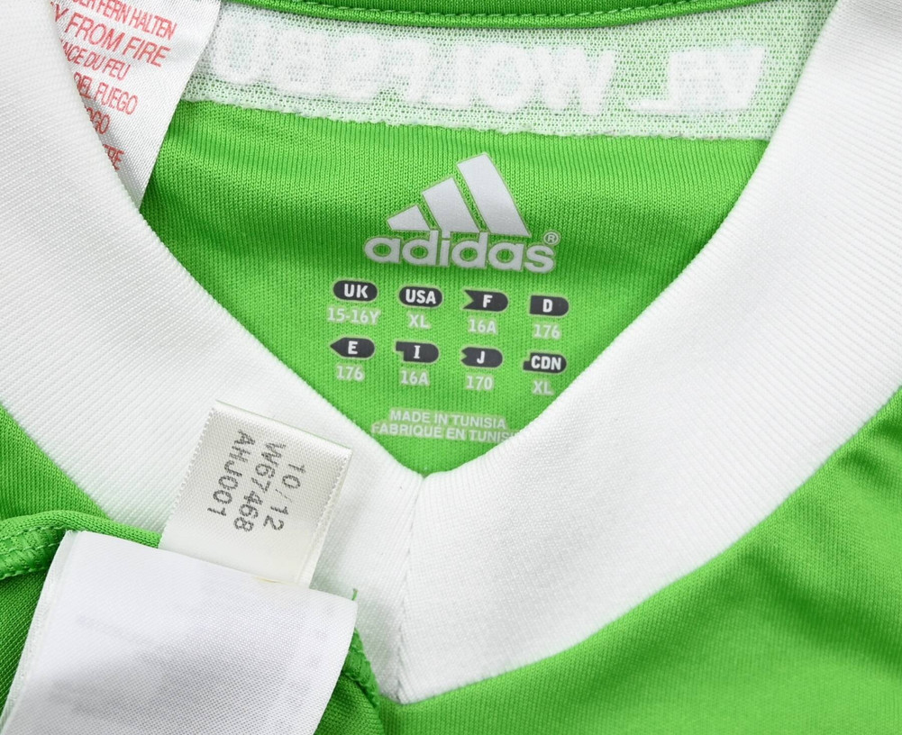 2012-13 VFL WOLFSBURG SHIRT XL. BOYS