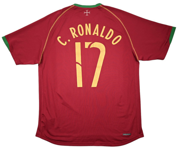 2006-08 PORTUGAL *C. RONALDO* SHIRT L